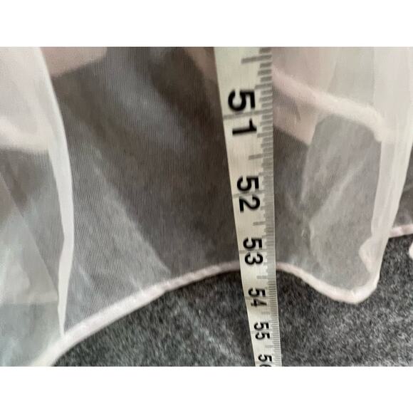 Vintage 60s 70s Peignoir Negligee L Pink Floral Nylon Lace Sheer Retro Feminine - Picture 10 of 13